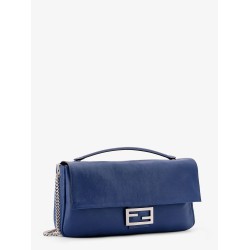 Baguette chain large leather shoulder bag