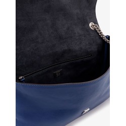 Baguette chain large leather shoulder bag