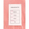 Wool and cashmere sweater with logoed label
