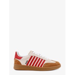 Leather and suede sneakers