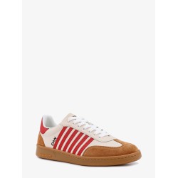 Leather and suede sneakers