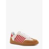 Leather and suede sneakers