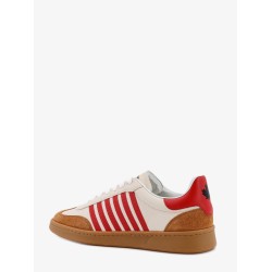 Leather and suede sneakers