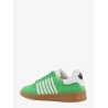 Suede sneakers with leather bands