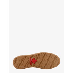 Suede sneakers with leather bands