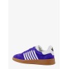 Suede sneakers with leather bands