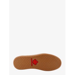 Suede sneakers with leather bands