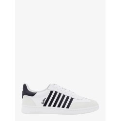 Leather and suede sneakers