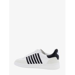 Leather and suede sneakers