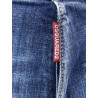 Cotton jeans with back logo patch