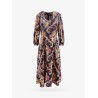 Long dress with multicolor floral print