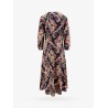 Long dress with multicolor floral print
