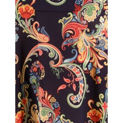 Long dress with multicolor floral print