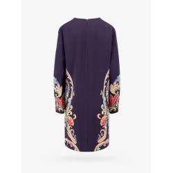 Viscose dress with iconic multicolor print