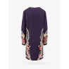 Viscose dress with iconic multicolor print