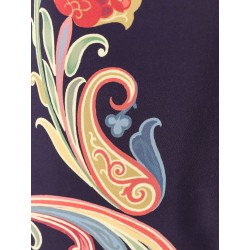 Viscose dress with iconic multicolor print