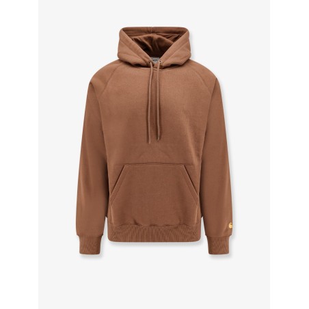 Cotton blend sweatshirt with logo embroidery