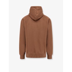 Cotton blend sweatshirt with logo embroidery