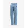Cotton jeans with striped motif