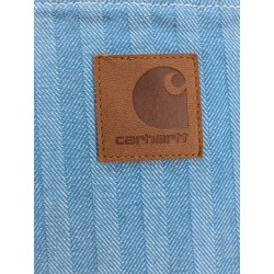 Cotton jeans with striped motif