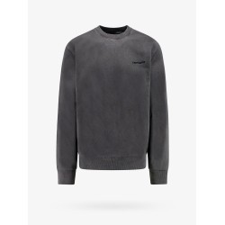 Cotton sweatshirt with embroidered logo