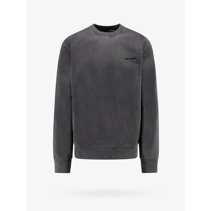 Cotton sweatshirt with embroidered logo