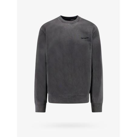 Cotton sweatshirt with embroidered logo