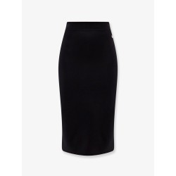 Viscose blend longuette skirt