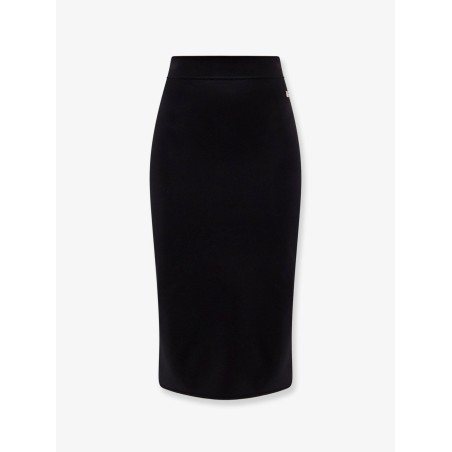 Viscose blend longuette skirt