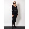 Viscose blend longuette skirt