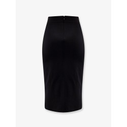 Viscose blend longuette skirt