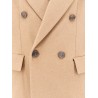 Cashmere coat with satin lining