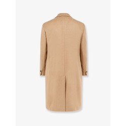 Cashmere coat with satin lining