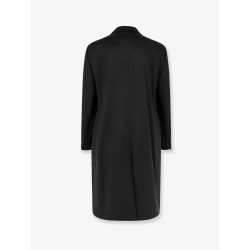 Cashmere coat with satin lining