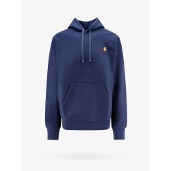 American script cotton blend sweatshirt with embroidered  logo