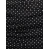 Polka-dots dress with drapery