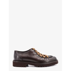 Leather lace-up shoe