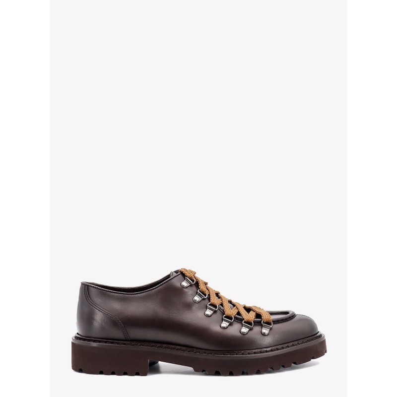 Leather lace-up shoe
