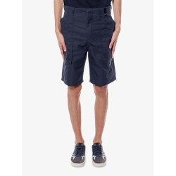 Cotton blend bermuda shorts with ff detail