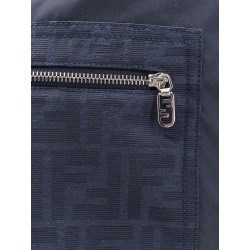 Cotton blend bermuda shorts with ff detail