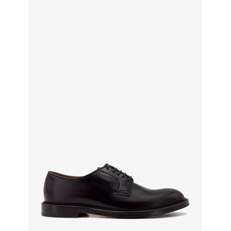 Leather lace-up shoe