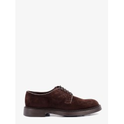 Suede lace-up shoe