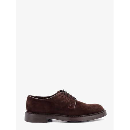 Suede lace-up shoe