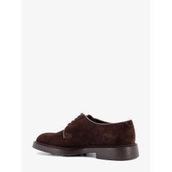 Suede lace-up shoe