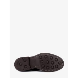 Suede lace-up shoe