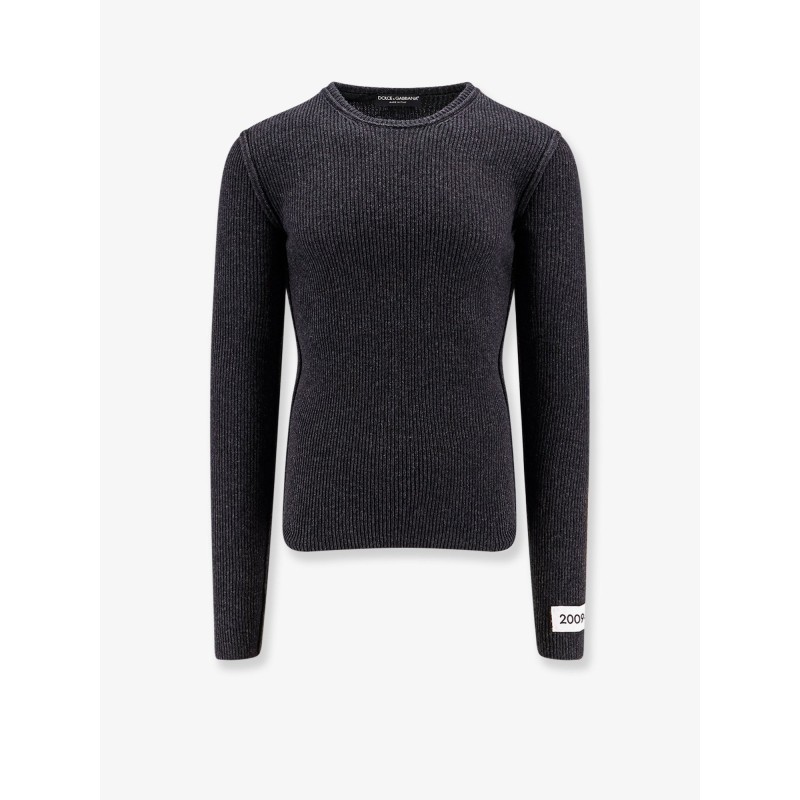 Ribbed sweater with 2009-10 label