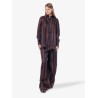 Silk shirt with pequin stripes