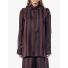 Silk shirt with pequin stripes