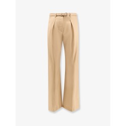 Silk trouser with belt