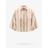 Crop fit pequin silk shirt